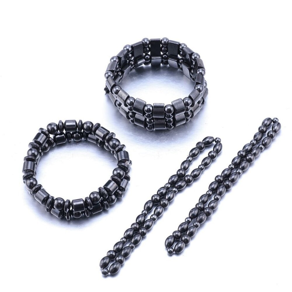 Luxurious Hematite Magnetic Bracelets and Anklets - Enhance Your Style & Health